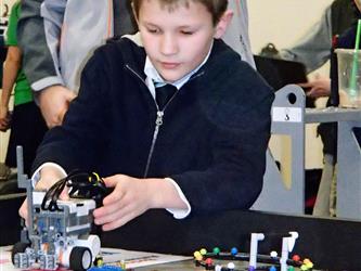 FIRST Lego League student